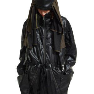 Hamcus Darkseer's synthetic leather jumpsuit/boilersuit